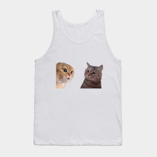 Cat couple meme Tank Top